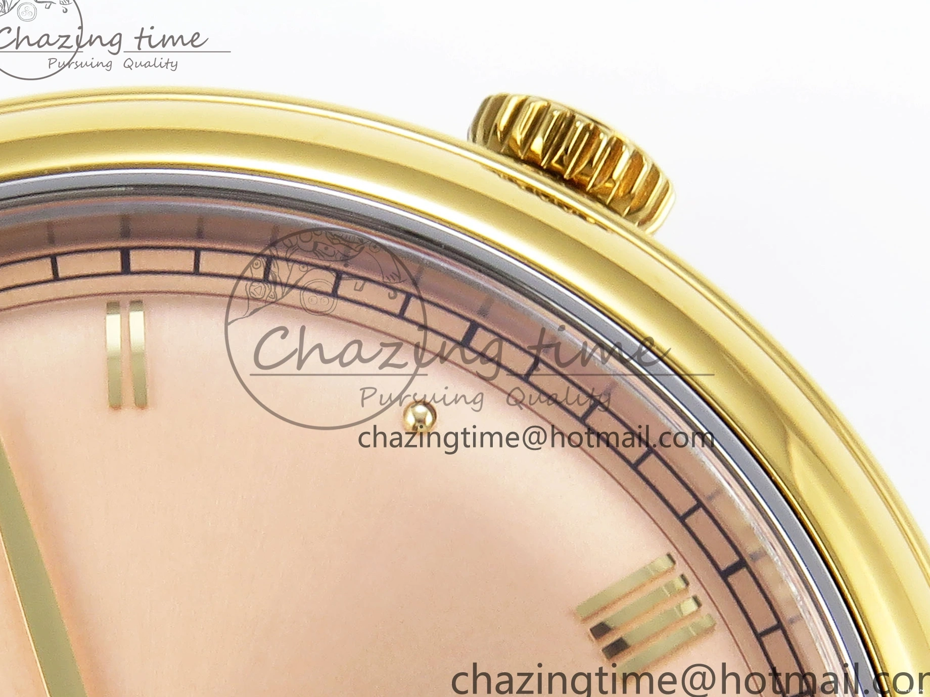 0415 De Ville Date YG MKF 1:1 Best Edition Brown Dial Roman Marker on Brown Leather Strap A OdorResistant 7751